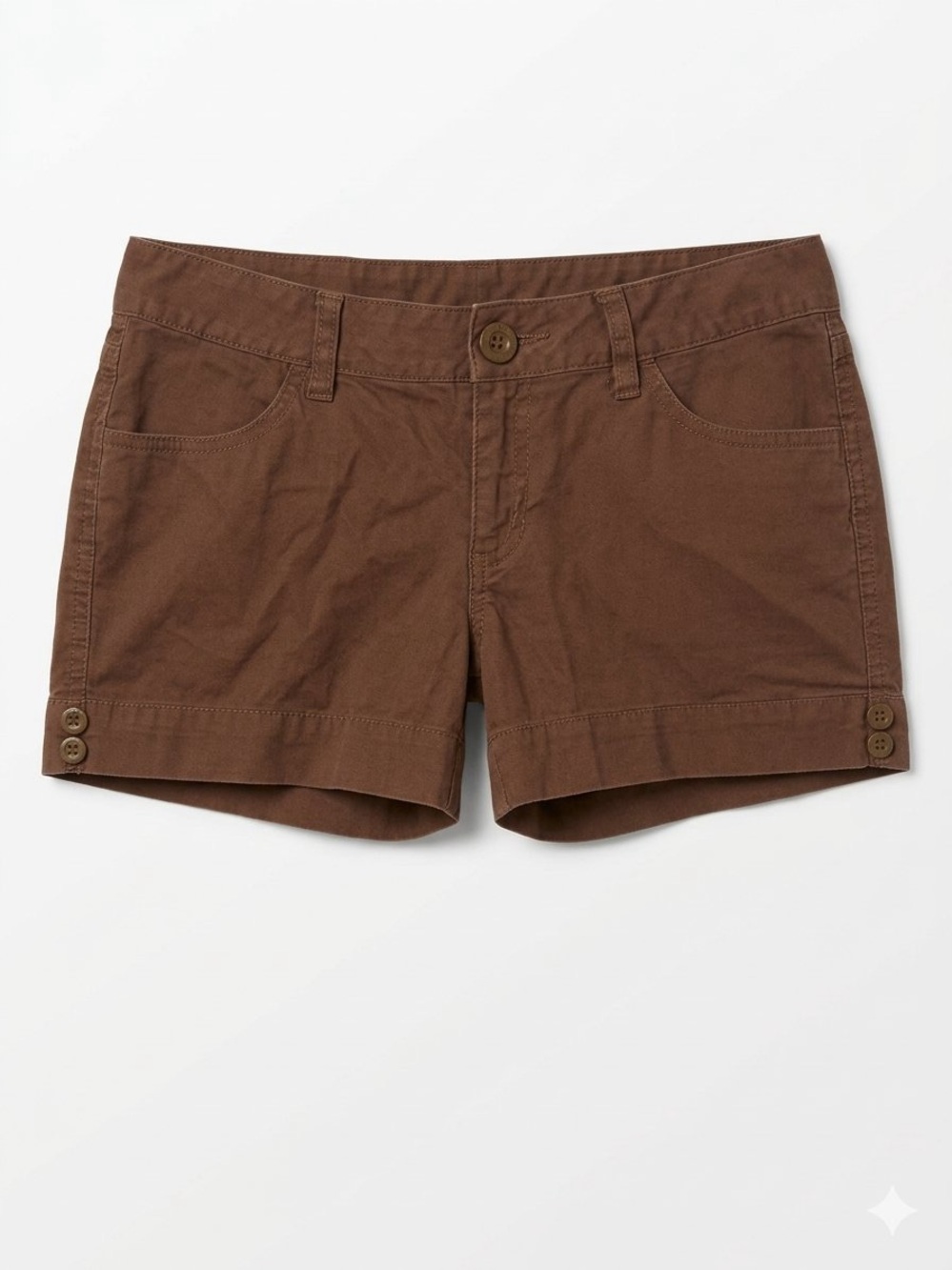 Arizona Jean Company Brown Cotton Blend Shorties